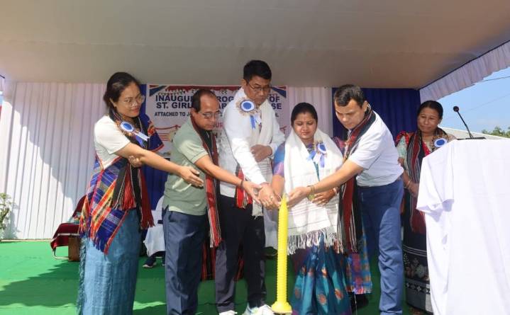Minister Bikash Debbarma inaugurates ST Girls’ Hostel at Jamthum