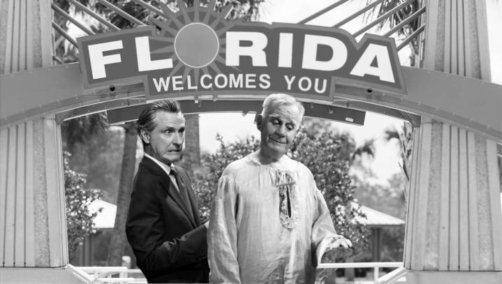 Clarence The Angel Takes Gavin Newsom To Florida To Show Him What California Would Look Like If He'd Never Been Born