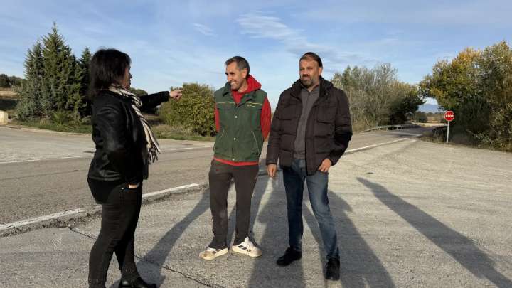 PSOE urge a la DGA a actuar para mejorar la carretera que une Huesca y Los Monegros