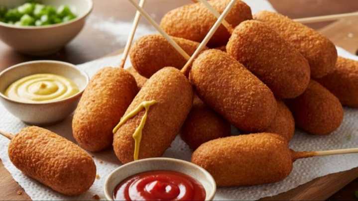 Aprende la receta fácil para preparar corn dog en casa
