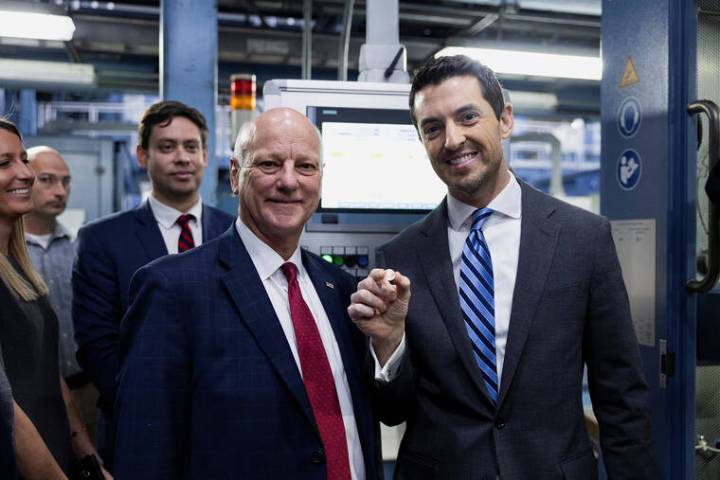 US Treasurer strikes final pennies at Philadelphia Mint