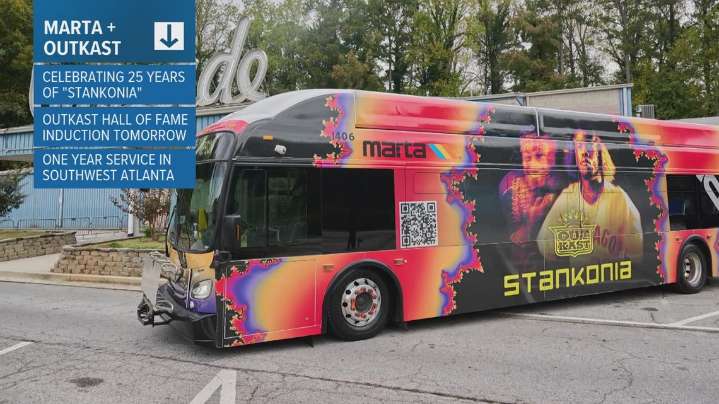 MARTA unveils custom-made buses to honor Outkast's Rock and Roll Hall of Fame induction