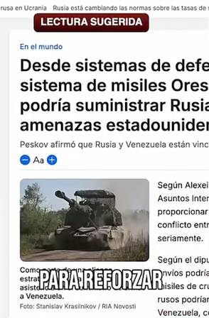 (VIDEO) Venezuela solicita reforzamiento de armamento a Rusia