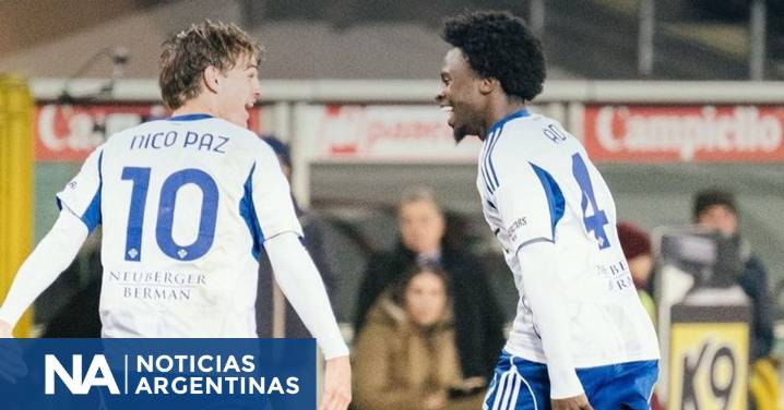 Nico Paz convirtió en la aplastante victoria del Como sobre Torino en la Serie A