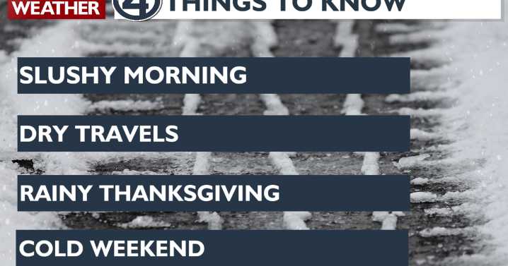 Dry Wednesday before a wet Thanksgiving 🦃☔