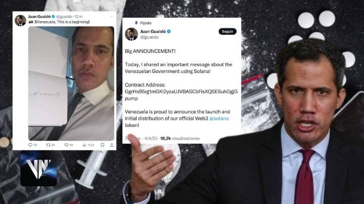 Guaidó sorprende al mundo al anunciar nueva criptomoneda en su cuenta X, ¿bajo los efectos de las drogas?