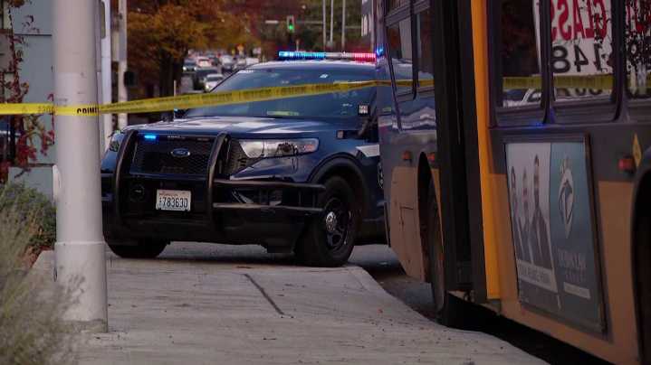 Man shot in chest after altercation on Metro bus spills onto Seattle street; 1 in custody