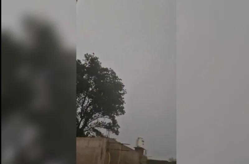 VIDEO. Una fuerte tormenta azotó a la ciudad de Frías
