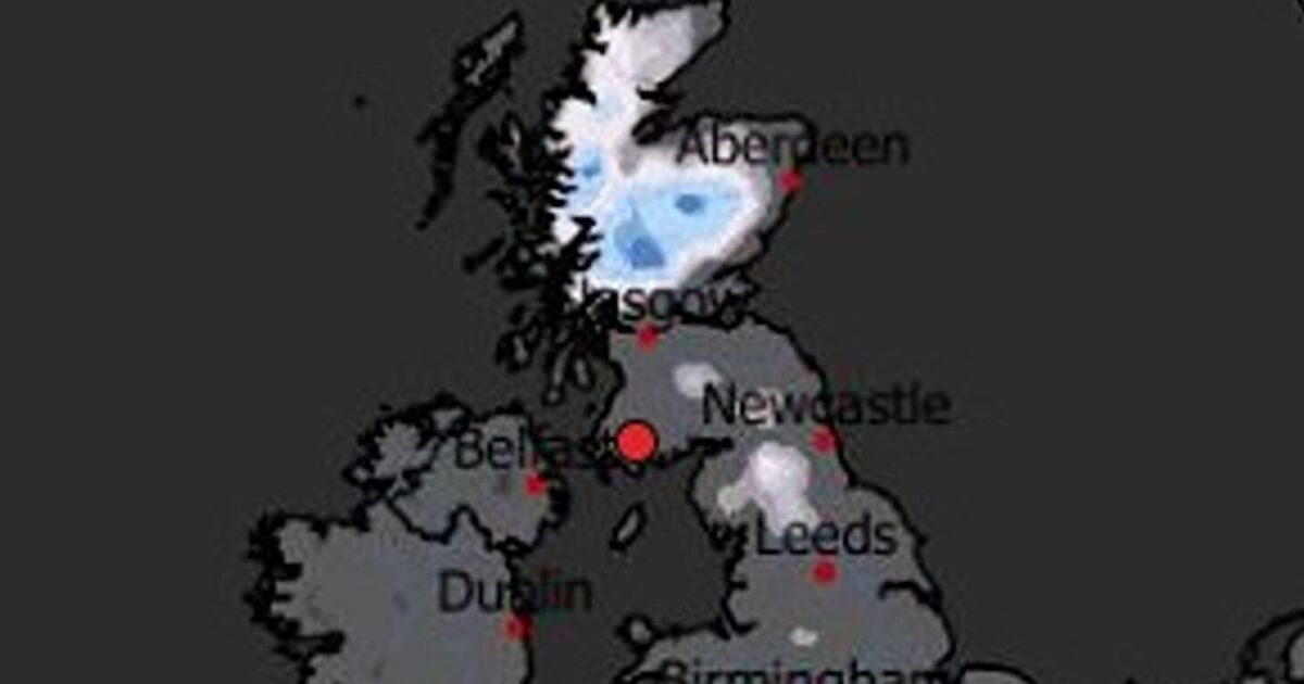 Snow map shows exact date 7 inches to hit UK 