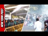 Bangladesh Teachers Sprayed With Water Cannons During Pay Protest