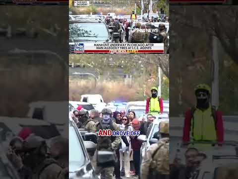 Manhunt underway for man who allegedly shot at ICE agents in Chicago #foxnews #chicago #ice