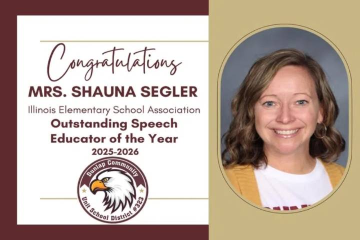 Dunlap speech teacher honored with state award