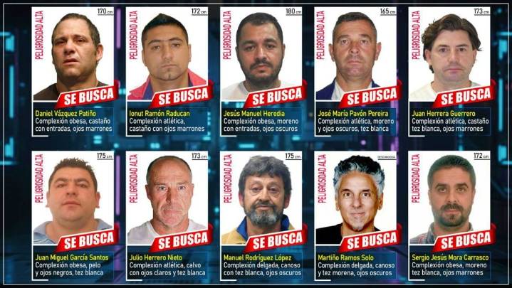 Ellos son los 10 fugitivos más buscados de España: ¿has visto a alguno en Albacete?