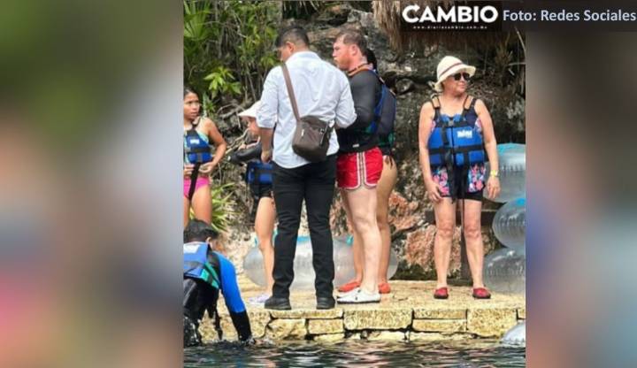 Canelo Álvarez vacaciona en la Riviera Maya y causa revuelo en Xel