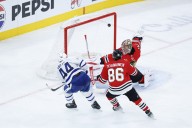 Deadspin | Colton Dach scores decider as Blackhawks edge past Maple Leafs