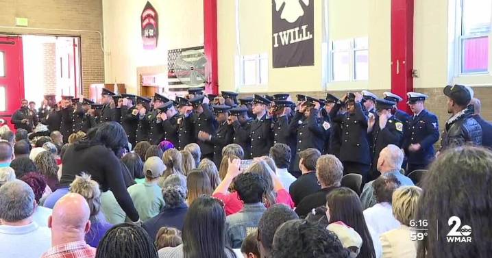 Baltimore Fire Department graduates over 55 new firefighters and paramedics in largest class
