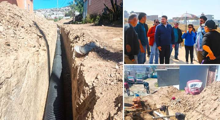 Tulancingo: CAAMT entrega primera etapa de ampliación de drenaje en Paraíso Norte