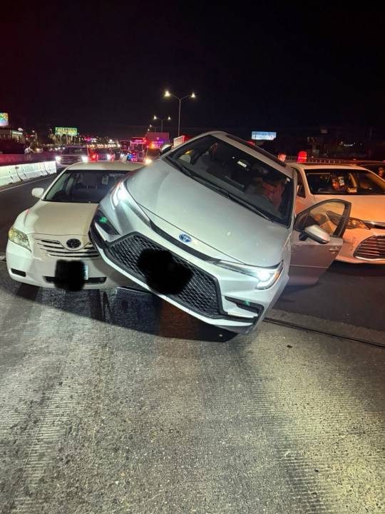 No injuries after three vehicle crash on I