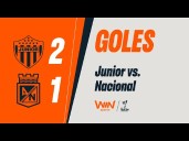 Junior vs. Atlético Nacional (2-1): goles, video y resumen por Liga BetPlay