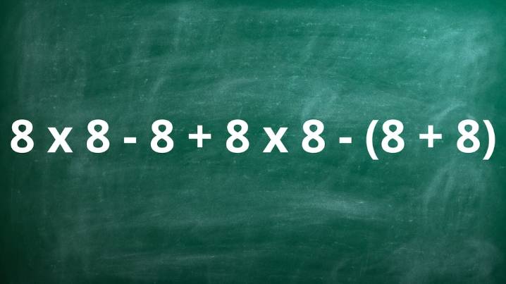 ¿Cuánto es 8 x 8 - 8 + 8 x 8 - (8 + 8)? La cuenta matemática que pone a prueba a los genios