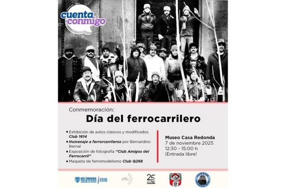 Celebrará Museo Casa Redonda el Día del Ferrocarrilero