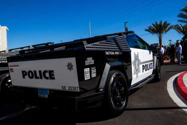 Silicon Valley billionaire donates fleet of police Cybertrucks to patrol Las Vegas
