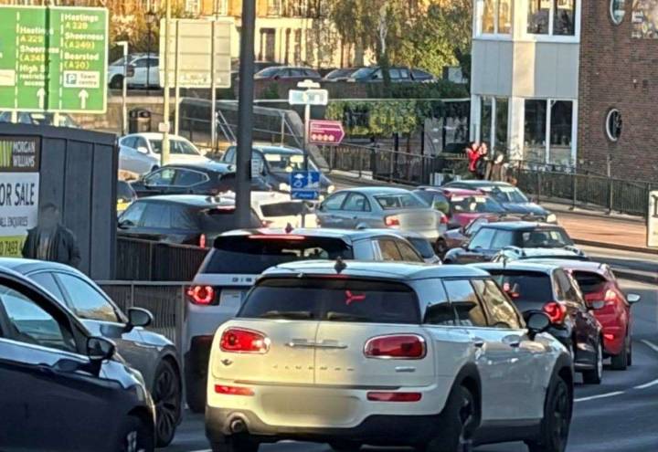 Royal Engineers Road closed at junction with Stacey Street and Fairmeadow in Maidstone after crash