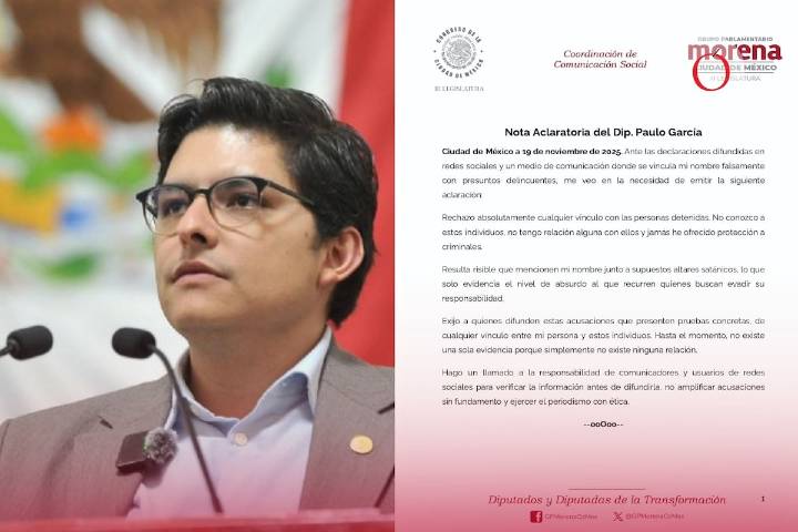 Diputado Paulo García responde a “declaraciones infundadas” en su contra