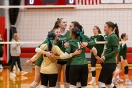 Weedsport girls volleyball moves on from last year’s section final loss with win over Hamilton (photos)