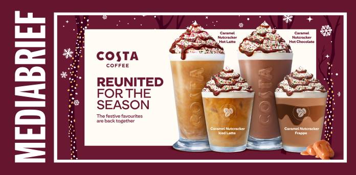 Costa Coffee launches Caramel Nutcracker Range in India for festive season