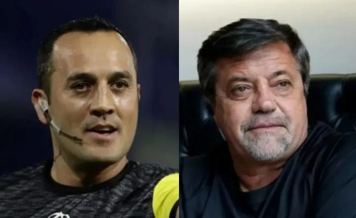 El árbitro Fernando Espinoza cruzó a Ricardo Caruso Lombardi: “Que hable ahora el idiota ese”