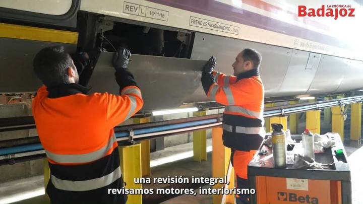Vídeo | El taller de Renfe en Badajoz cumple cinco años como pieza clave del servicio ferroviario