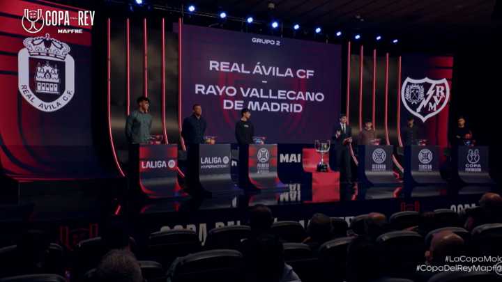 El Rayo Vallecano visitará Ávila en Copa del Rey