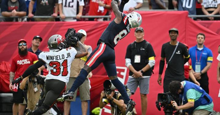 TreVeyon Henderson, Drake Maye lead the Patriots to a 28-23 victory over the Buccaneers