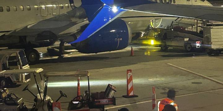 Plane headed to Cleveland loses piece of wing after collision with another plane