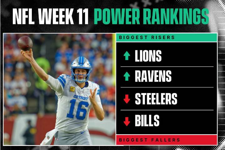 NFL Week 11 Power Rankings: Lions & Ravens Rise, Steelers and Bills Fall