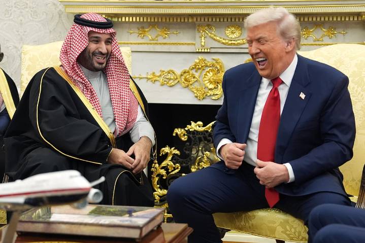 'Things happen': Trump shruggs off Khashoggi killing as he welcomes Saudi crown prince to Washington after seven years