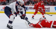 DeBrincat scores in overtime as the Red Wings beat the Blue Jackets 4