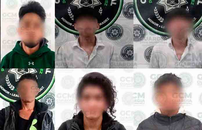 Con marihuana, detectan a seis malvivientes