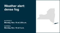 NY weather: Weather alert issued for dense fog in Suffolk County early Monday morning