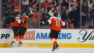 Flyers score 4 quick goals in 1st period in win against Devils