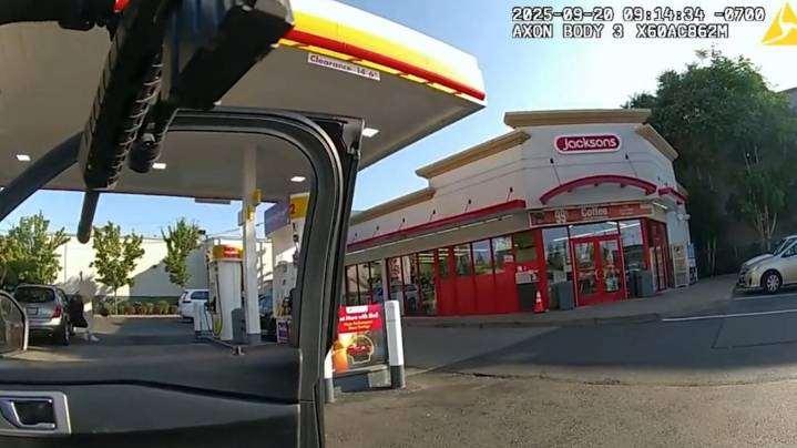 Man shot by Portland police outside gas station released from the hospital, booked into jail