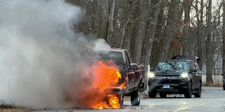 No injuries reported in Coventry car fire