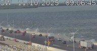 TRAFFIC ADVISORY: Rough water breaching seawall on Howard Frankland Bridge: FHP