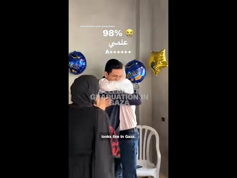 Students celebrate graduation in Gaza