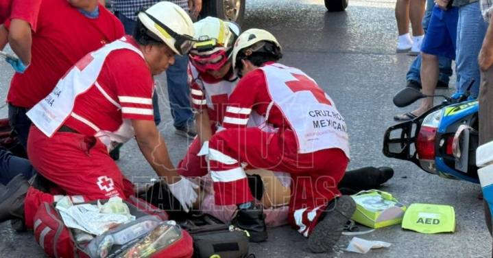 Muere joven mujer al estrellarse con su motoneta en Ciudad Madero