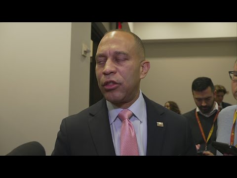 Jeffries speaks while House is in recess awaiting shutdown vote