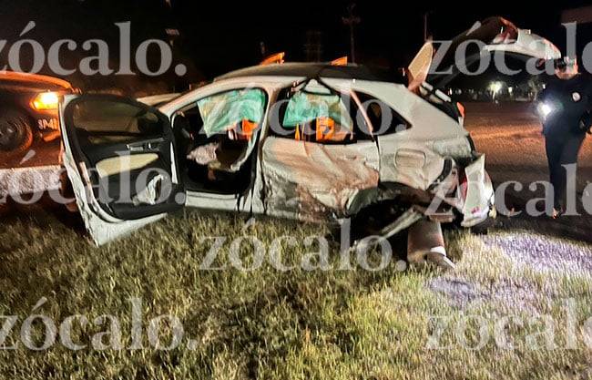 Encontronazo en la 57 frente a ejido El Encino