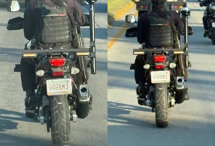 Captan a policía motorizado de Bahía de Banderas usando el celular mientras conduce