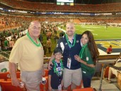 Navy safety Giuseppe Sessi grew up a diehard Notre Dame fan